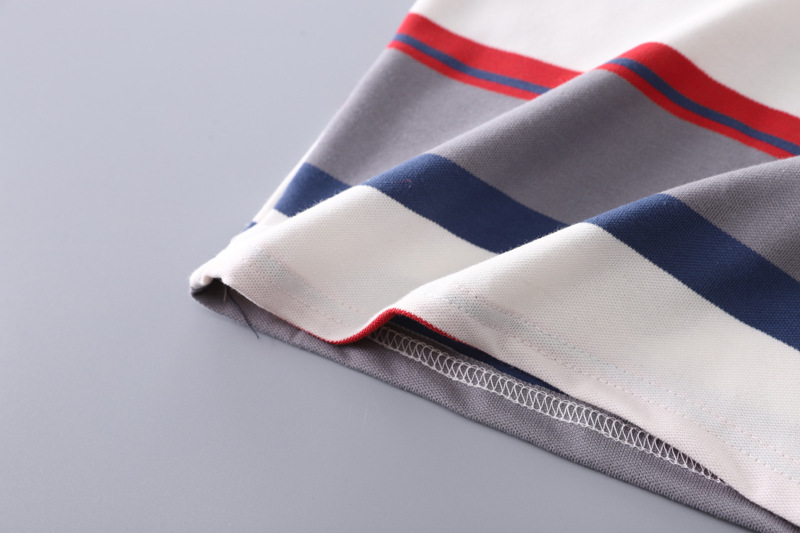 Boys Striped Polo T-Shirt & Shorts Set - Image 2