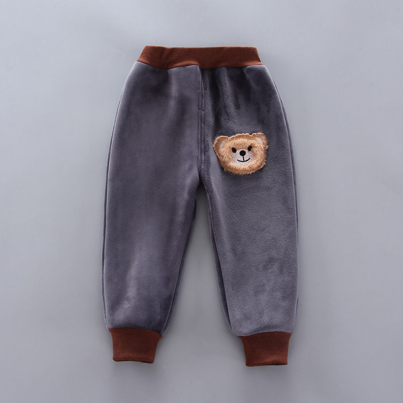 Kids Teddy Bear 3-Piece Winter Tracksuit Set with Fleece Vest & Hat - Image 7